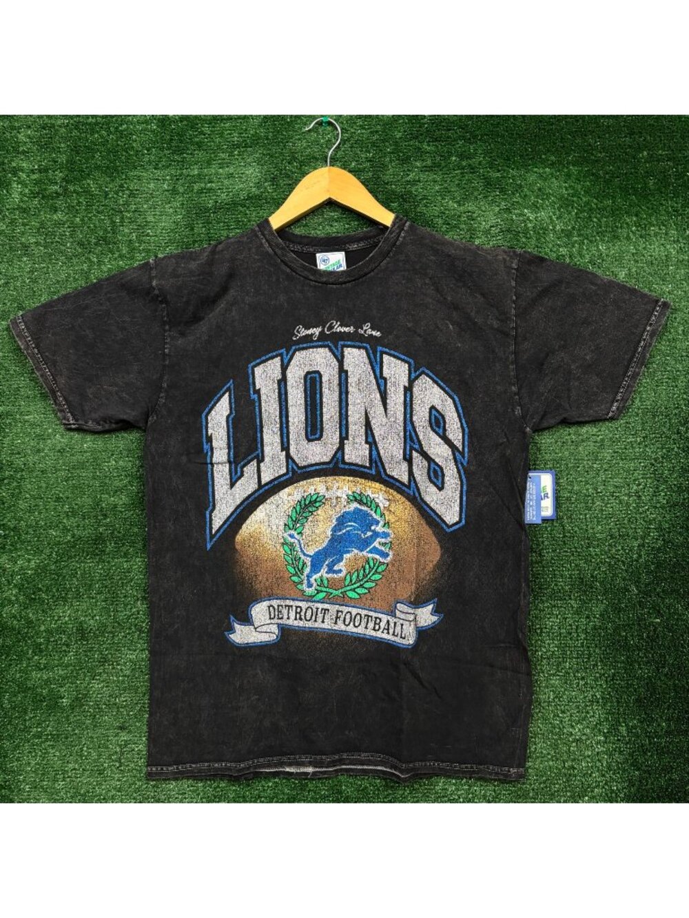 NFL Franchise NFC North Detroit Lions Mineral Wash T-Shirt Size Large